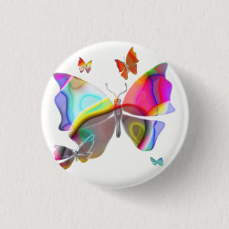 Bóton Redondo 2.54cm Botão da borboleta