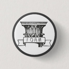 Bóton Redondo 2.54cm Botão da coluna da espuma