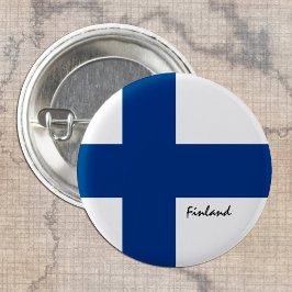 Bóton Redondo 2.54cm Botão da Finlândia, moda de bandeira finlandesa pa