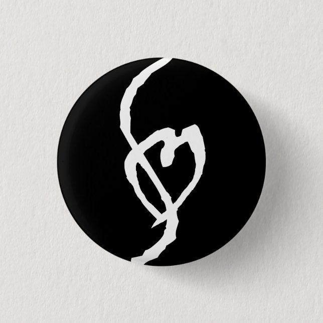 Bóton Redondo 2.54cm Botão da marca da obscenidade (Frente)