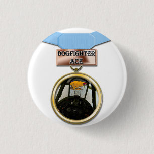 Bóton Redondo 2.54cm Botão da medalha do ás de Dogfighter