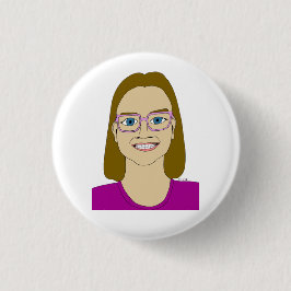 Bóton Redondo 2.54cm botão da menina