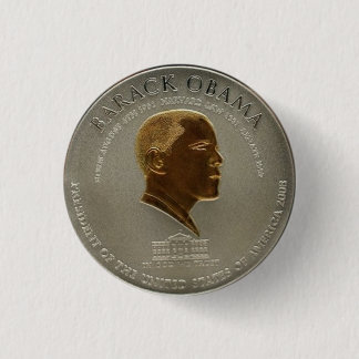 Bóton Redondo 2.54cm Botão da moeda de Barack Obama