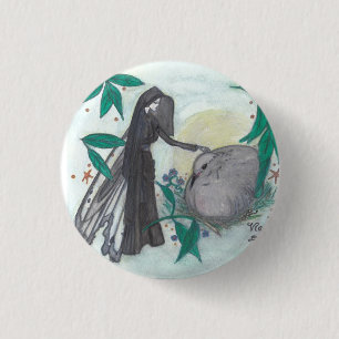 Bóton Redondo 2.54cm Botão da pomba de Virgínia