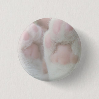 Bóton Redondo 2.54cm botão das patas do gatinho