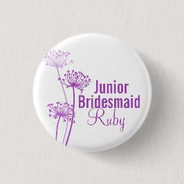 Bóton Redondo 2.54cm Botão de alfinete de casamento da floricultura