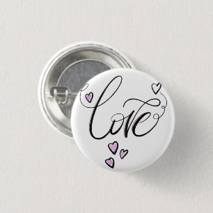 Bóton Redondo 2.54cm Botão de Broche de Roteiro de Amor   Coração Ruim 
