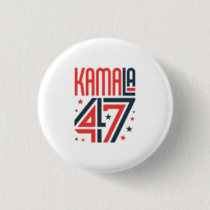 Bóton Redondo 2.54cm Botão de campanha de kamala Harris
