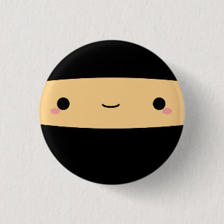Bóton Redondo 2.54cm Botão de Chibi Ninja