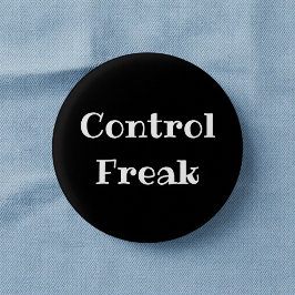 Bóton Redondo 2.54cm Botão de Controle Freak Divertido