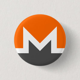 Bóton Redondo 2.54cm Botão de Criptografia Monero (XMR)