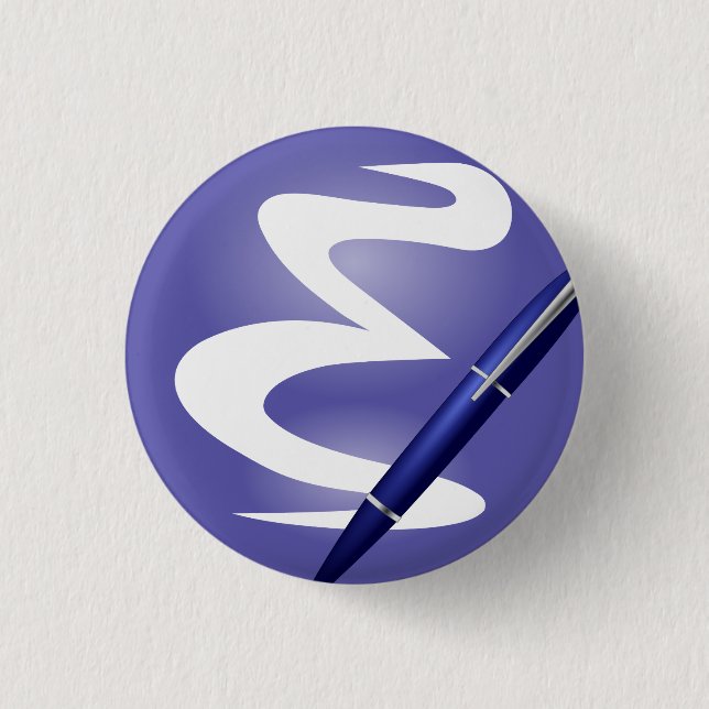Bóton Redondo 2.54cm Botão de Emacs (Frente)