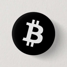 Bóton Redondo 2.54cm Botão de Fixar Bitcoin (Pequeno)