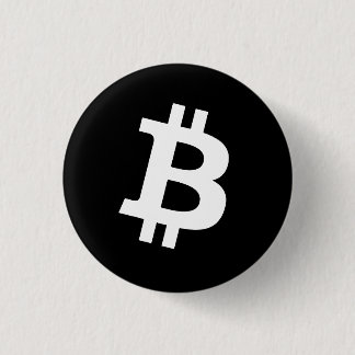 Bóton Redondo 2.54cm Botão de Fixar Bitcoin (Pequeno)