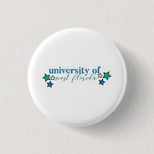 Bóton Redondo 2.54cm Botão de Gameday da Universidade da Flórida Ociden