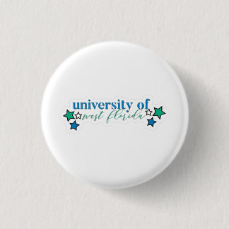 Bóton Redondo 2.54cm Botão de Gameday da Universidade da Flórida Ociden