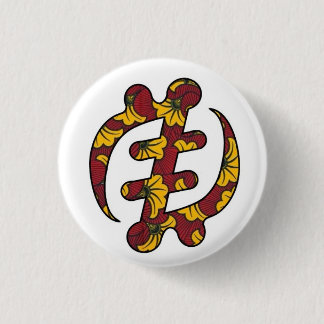 Bóton Redondo 2.54cm Botão de Gye Nyame