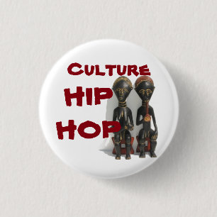 Bóton Redondo 2.54cm Botão de Hip Hop da cultura