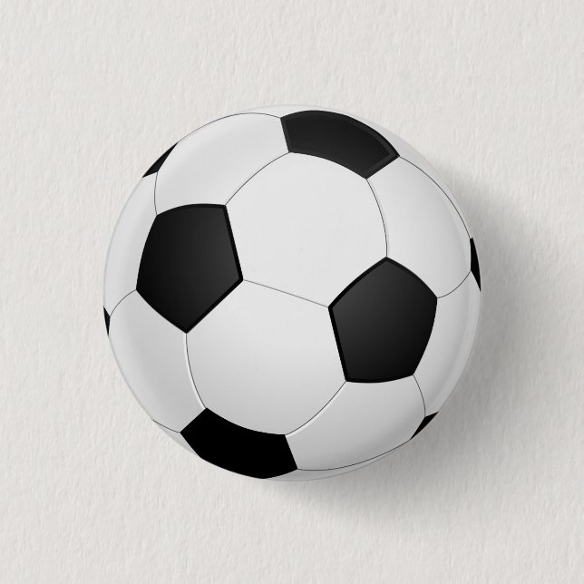 Bóton Redondo 2.54cm Botão de Ilustração de Futebol da Bola de Futebol (Frente)