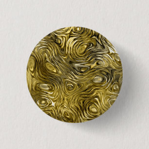 Bóton Redondo 2.54cm Botão de impressão "Dourado" de moldagem