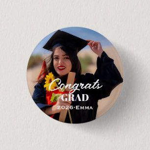 Bóton Redondo 2.54cm Botão de Insígnia de Foto de Formatura Personaliza