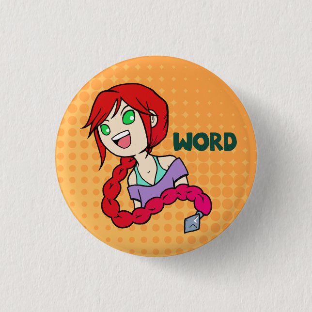 Bóton Redondo 2.54cm Botão de Jez (Frente)