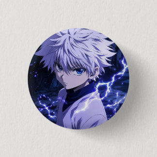 Bóton Redondo 2.54cm Botão de Killua Zoldyck Anime