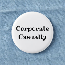 Bóton Redondo 2.54cm Botão de lapela de escritório engraçado de vítima 