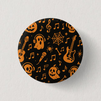 Bóton Redondo 2.54cm botão de música de Halloween fofo
