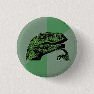 Bóton Redondo 2.54cm Botão de Philosoraptor