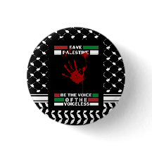 Botão de Pin Livre Palestina no Tema da Bandeira d