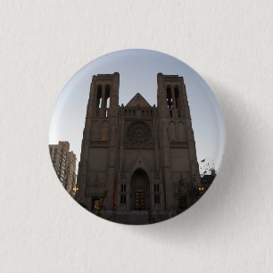 Bóton Redondo 2.54cm Botão de Pinback da catedral da benevolência de