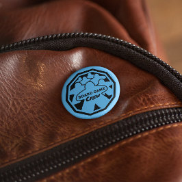 Bóton Redondo 2.54cm Botão de Quadro Preto da Tripulação de Jogo do con