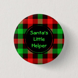 Bóton Redondo 2.54cm Botão de Redonda Personalizado Santas, pequeno aux