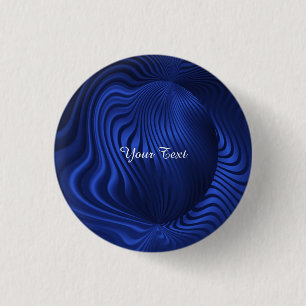 Bóton Redondo 2.54cm Botão de Reverso com Pino Decorativo Azul Marinho
