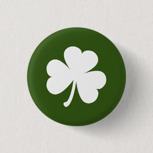 Bóton Redondo 2.54cm Botão de Shamrock Irlandês Personalizável   Ver
