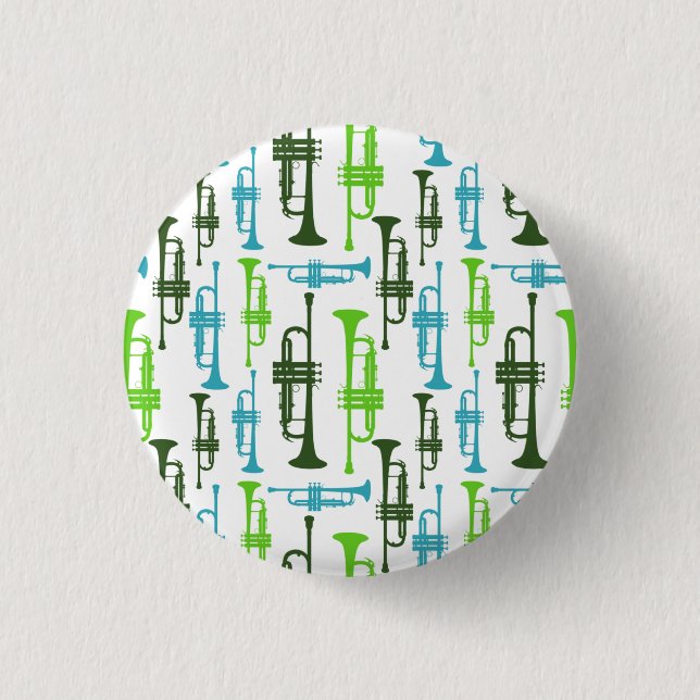 Bóton Redondo 2.54cm Botão de Trompete (Frente)