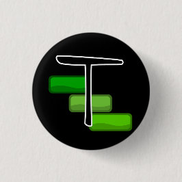 Bóton Redondo 2.54cm Botão de Tufão