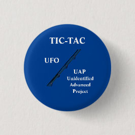 Bóton Redondo 2.54cm Botão de UAP de OVNI de TAC-TAC