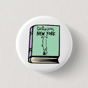 Bóton Redondo 2.54cm Botão delirante do livro de Rem Koolhaas New York