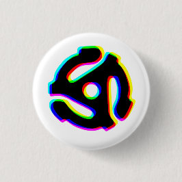 Bóton Redondo 2.54cm Botão do adaptador de gravação de 45 RPM