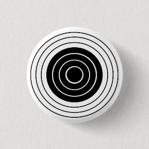 Bóton Redondo 2.54cm Botão do Bullseye