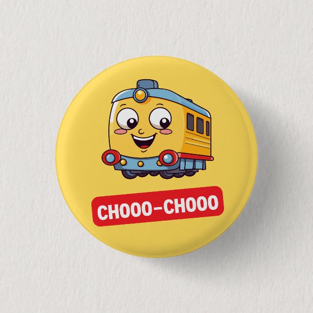 Bóton Redondo 2.54cm Botão do comboio (Frente)