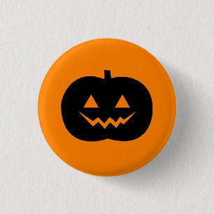 Bóton Redondo 2.54cm Botão do Dia das Bruxas Jack O'Lantern Pinback