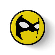 Botão do emblema do Masquerader 1,25 polegadas