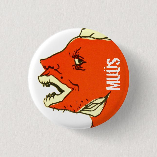 Bóton Redondo 2.54cm Botão do Fim-Acima de Flish-Flosh (Frente)