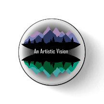 "Botão do logotipo de uma visão artística"