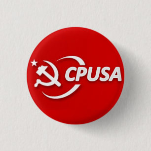 Bóton Redondo 2.54cm Botão do partido comunista (CPUSA)