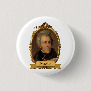Bóton Redondo 2.54cm Botão do presidente #7 de Andrew Jackson