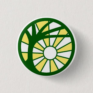 Bóton Redondo 2.54cm Botão do símbolo de Atheopagan